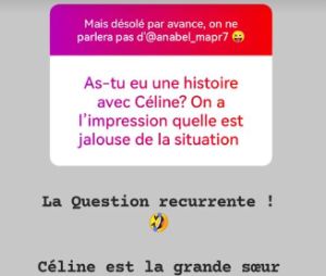 Fabrice qualifie Céline de "grande soeur"