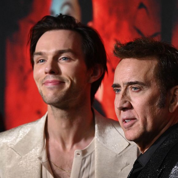 Nicolas Hoult et Nicolas Cage à la première du film "Renfield" à New York, le 28 mars 2023.