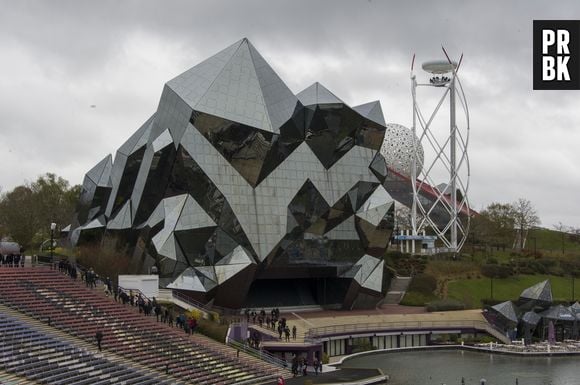 Illustration du Kinémax - Dominique Hummel (président du directoire du Futuroscope) nous a fait visiter le Futuroscope et la présentation du show " La Forge aux Etoiles " crée par 45 DEGREES ( la compagnie des événements et projets spéciaux du Cirque du Soleil. Le 09 avril 2016 © Pierre Perusseau / Bestimage