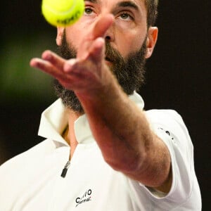Benoit Paire (Fra) - Match "Benoit Paire - Luca Nardi (1/6 - 6/3 - 3/6)" lors du 13ème tournoi de l'Open Sud de France à Montpellier, le 6 février 2023.