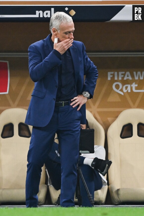 Didier Deschamps lors de la finale Argentine - France de la Coupe du Monde 2022 au Qatar (FIFA World Cup Qatar 2022) le 18 Decembre 2022. © Philippe Perusseau / Bestimage