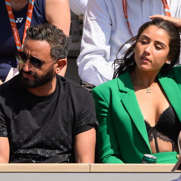 Cyril Hanouna et Lola Marandel à Roland-Garros.