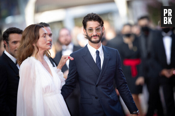 Pierre Niney and Natacha Lindinger attend the final screening of "OSS 117: From Africa With Love" and closing ceremony during the 74th annual Cannes Film Festival on July 17, 2021 in Cannes, France. Photo by Shootpix/ABACAPRESS.COM


