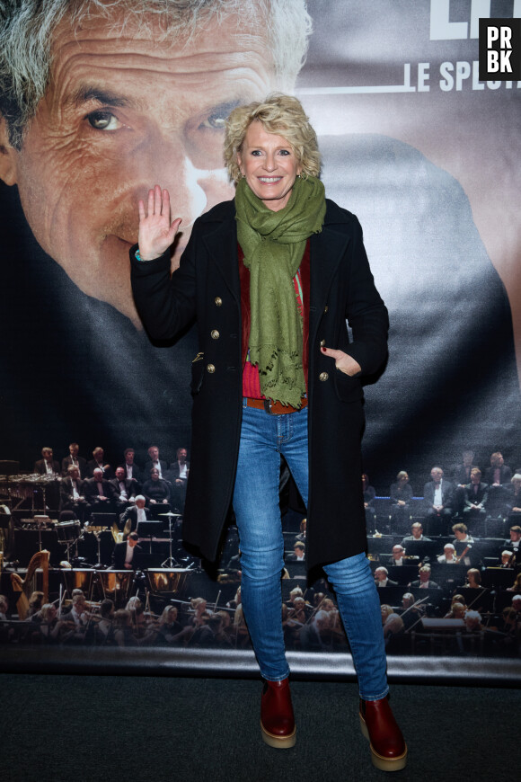 Exclusif - Sophie Davant - Photocall - Spectacle symphonique Claude Lelouch "D'un film à l'autre" au Palais des Congrès de Paris le 14 novembre 2022. © Moreau / Rindoff / Bestimage