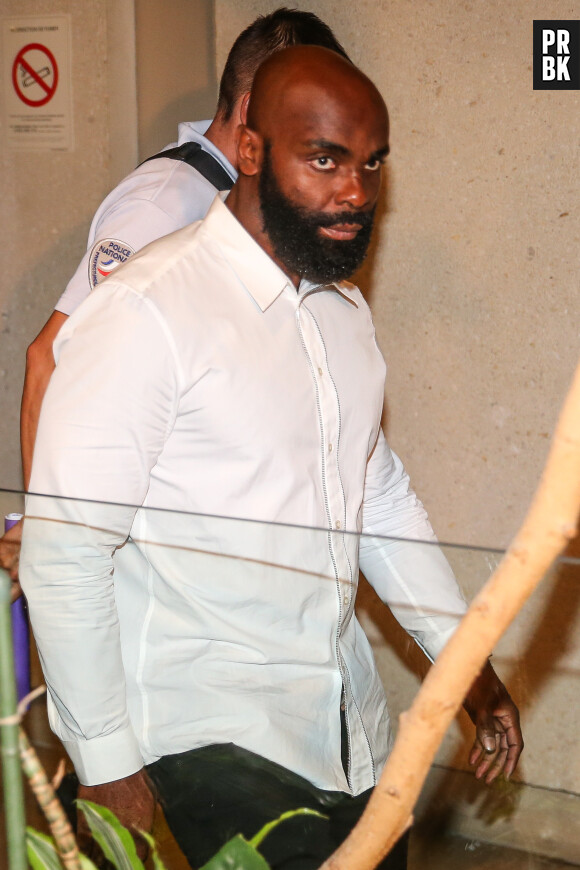 Kaaris de son vrai nom Okou Armand Gnakouri - Les rappeurs Kaaris et Booba, ainsi que neuf autres prévenus, ont été jugés ce jeudi devant le tribunal correctionnel de Créteil pour violences aggravées et vols en réunion après leur bagarre à Orly le 1er août dernier le 6 septembre 2018.