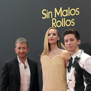 Pablo Motos, Jennifer Lawrence, Andrew Barth Feldman - Première du film "Le challenge (No Hard Feelings)" à Madrid. Le 14 juin 2023 