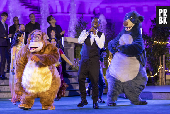 Exclusif - Black M - Jour 1 - Tournage de l'émission "Nuit magique dans le monde de Disney" à Disneyland Paris, diffusée le 27 décembre sur M6 © Tiziano Da Silva-Cyril Moreau / Bestimage