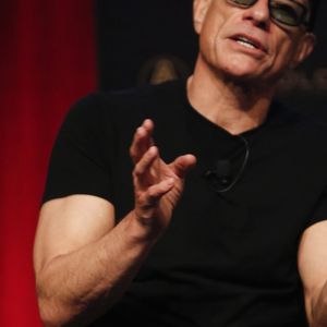 Jean-Claude Van Damme sur scène à Sydney pour l'événement An evening with Jean-Claude Van Damme le 6 mars 2020. 