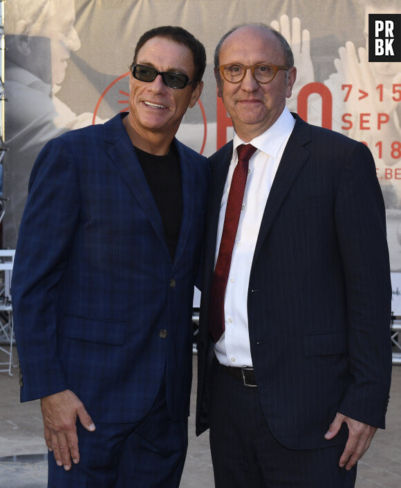 Jean-Claude Van Damme, Johan Vande Lanotte - Jean-Claude Van Damme est l'invité d'honneur du festival du film d' Ostende en Allemagne le 9 septembre 2018. Il a reçu et dévoilé une étoile sur le " Walk of Fame " sur la digue d'Ostende.