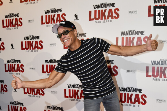 Jean-Claude Van Damme fait le show lors de l'avant-première du film "Lukas" à Paris le 20 août 2018  Premiere of the movie Lukas in Paris on august 20th 2018