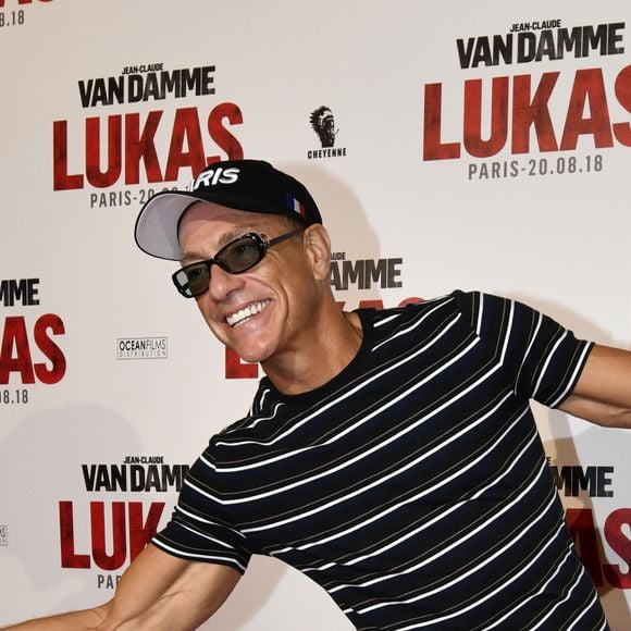 Jean-Claude Van Damme fait le show lors de l'avant-première du film "Lukas" à Paris le 20 août 2018  Premiere of the movie Lukas in Paris on august 20th 2018