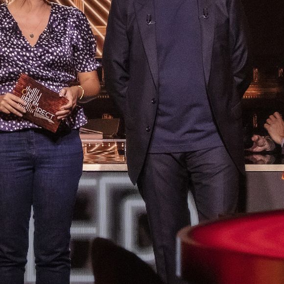 Exclusif - Lea Salamé, Laurent Ruquier - Plateau de l'émission "On Est En Direct"(OEED) du samedi 25/09/2021, présentée par L.Salamé et L.Ruquier. ©Jack Tribeca/Bestimage