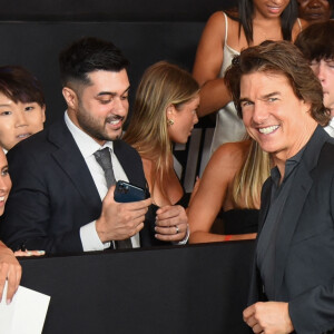 New York, NY - Tom Cruise with cast and friends at the "Mission: Impossible - Dead Reckoning Part One" premiere held at the Rose Theater at Jazz at Lincoln Center in New York City. Pictured: Tom Cruise