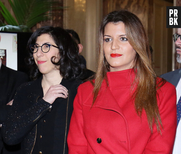 Rima Abdul-Malak, Marlène Schiappa - Remise du prix Ilan Halimi à l'Hôtel de Bourvallais à Paris, en présence d'E.Dupond-Moretti, ministre de la Justice, le 14 février 2023. © Jonathan Rebboah / Bestimage  