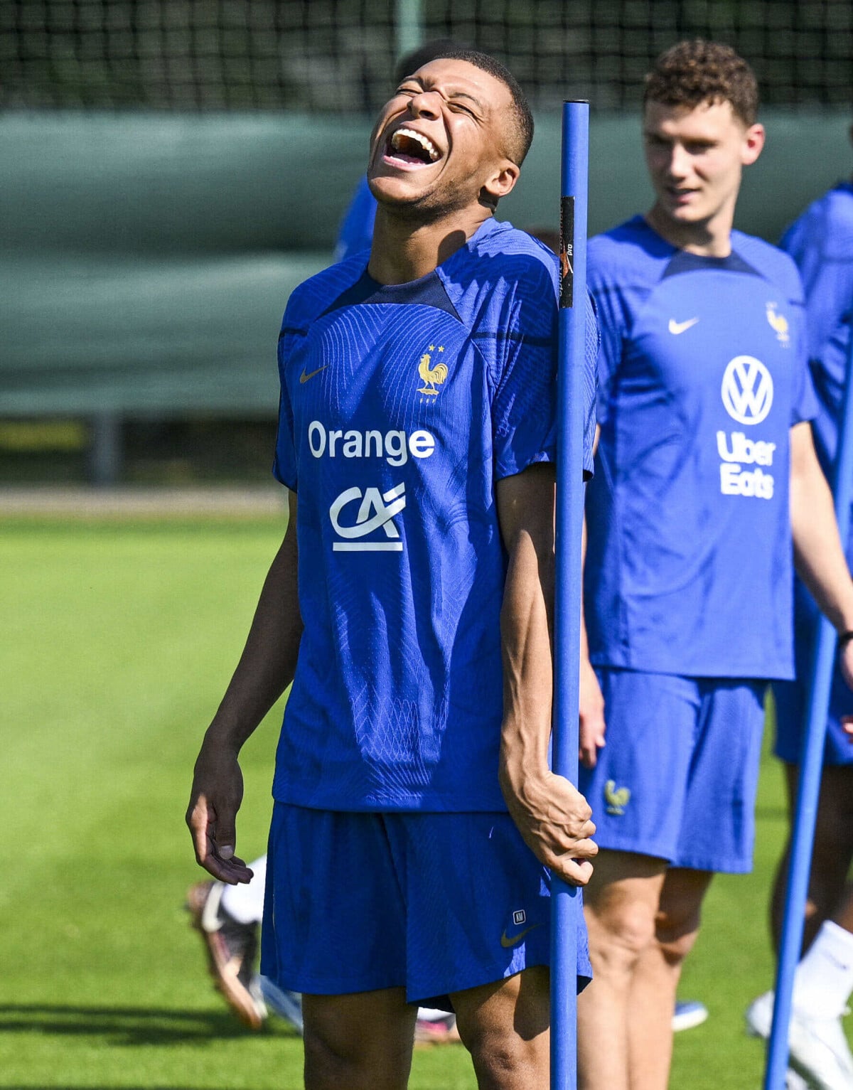 Kylian Mbappé - Entrainement de l'equipe de France de football lors de