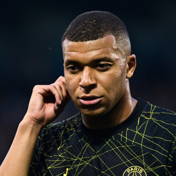 Kylian Mbappe - Match de Ligue 1 Uber Eats Auxerre - PSG (1-2) au stade Abbé Deschamps, le 21 mai 2023.