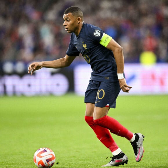 Kylian Mbappé - Match de qualifications de l'Euro2024 "France - Grèce (1-0)" au stade de France, le 19 juin 2023.