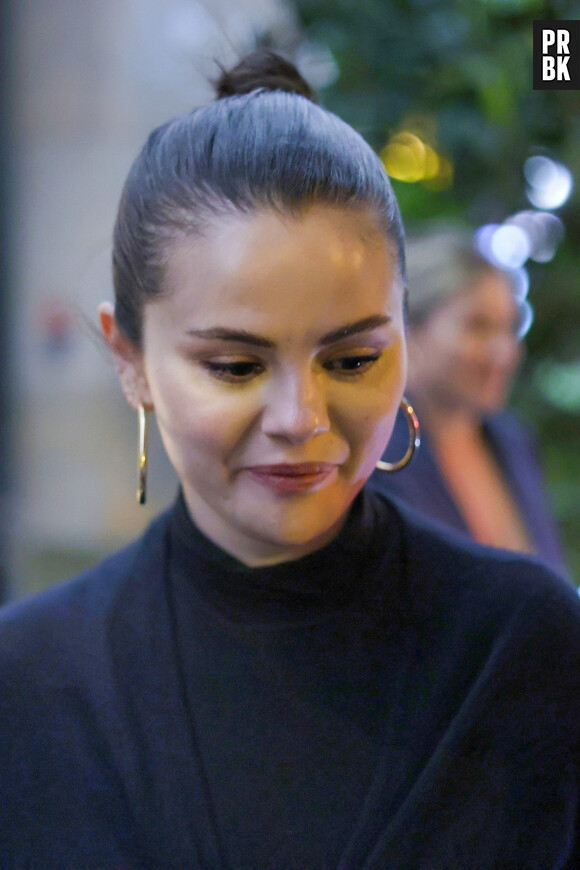 Exclusif - Selena Gomez à la sortie d'une soirée à l'hôtel Cheval Blanc à Paris. Le 31 mai 2023 