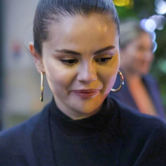 Exclusif - Selena Gomez à la sortie d'une soirée à l'hôtel Cheval Blanc à Paris. Le 31 mai 2023 