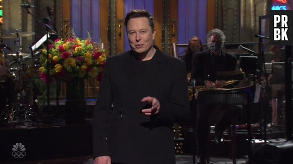 Capture d'écran de Elon Musk dans l'émission "Saturday Night Live".