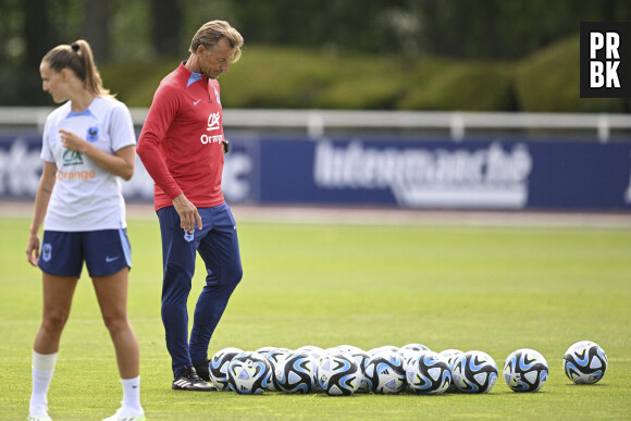 Herve Renard - Selectionneur / Entraineur (Fra) - Entrainement de l'équipe de France Feminine à Clairefontaine, le 4 juillet 2023. 