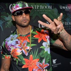 Booba est enré en conflit avec l'un de ses artistes.
Booba (Élie Yaffa) - Showcase de Booba au VIP Room à Cannes le 19 mai 2014.