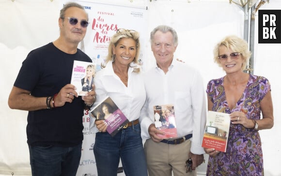 Exclusif -Roland Perez, Caroline Margeridon, William Leymergie, Sophie Davant - Festival des Livres et des Artistes organisé par l'association "Lecture pour Tous" engagée dans la lutte contre l'illettrisme au Mail Branly à Paris le2 juillet 2022. © Pierre Perusseau/ Jack Tribeca / Bestimage 