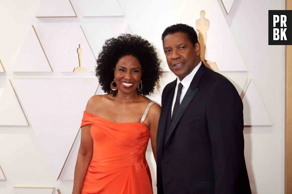 Pauletta Washington et Denzel Washington lors de la 94ème édition de la cérémonie des Oscars au théâtre Dolby, à Los Angeles, Californie, Etats-Unis, le 27 mars 2022. 