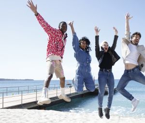 Dembo Camilo, Virginie Caliari, Agustin Galiana, Kathy Packianathan (Ici Tout commence) lors du photocall de 'CanneSeries ' Saison 6 au Palais des Festivals de Cannes le 15 Avril 2023. © Denis Guignebourg/Bestimage