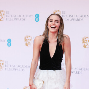 Emma Watson - Photocall de la cérémonie des BAFTA 2022 (British Academy Film Awards) au Royal Albert Hall à Londres le 13 mars 2022.  BAFTA 2022 Red Carpet Arrivals 13 March 2022.
