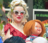 Exclusif - Jennifer Tilly sur le plateau de tournage de la nouvelle série télévisée "Chucky" à Toronto, Ontario, Canada, le 9 août 2021. 