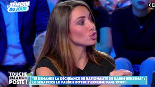 "Arrêtez !" : Delphine Wespiser défend Karim Benzema, ça vire au clash avec une invitée de TPMP