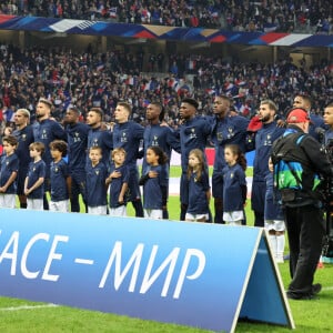 Equipe de France lors du match amical France vs Ecosse, Decathlon Arena stade Pierre Mauroy, le 17 octobre 2023  Friendly match "France - Scotland (4-1) at the Pierre Mauroy stadium in Lille, October 17th, 2023.