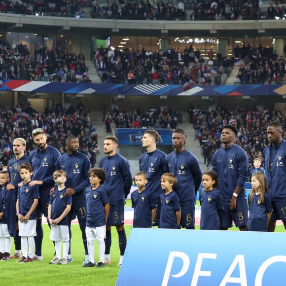 Equipe de France lors du match amical France vs Ecosse, Decathlon Arena stade Pierre Mauroy, le 17 octobre 2023  Friendly match "France - Scotland (4-1) at the Pierre Mauroy stadium in Lille, October 17th, 2023.