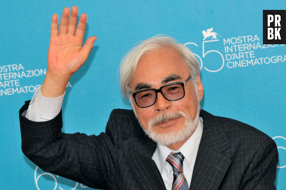 Japanese director Hayao Miyazaki attends the 'Ponyo on the Cliff by the Sea' photocall at the Piazzale del Casino during on Venice Lido, the 65th Venice Film Festival on August 31, 2008 in Venice, Italy. Photo by Thierry Orban/ABACAPRESS.COM 