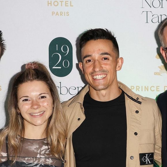 Exclusif - Norbert Tarayre, Justine Becattini (Juju Fitcats), Thibaud Delapart, dit Tibo InShape, Gérald Krischek, directeur général du Prince de Galles lors de l'inauguration du Restaurant & Bar  Pierre Perusseau / Coadic Guirec / Bestimage 