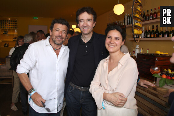 Exclusif - Patrick Bruel, Antoine Arnault et Apolline de Malherbe - Célébrités aux Internationaux de France de Tennis de Roland Garros 2023 - Jour 13 à Paris le 09 Juin 2023. © Bertrand Rindoff / Bestimage