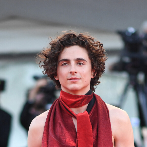 Timothée Chalamet lors de la projection du film "Bones And All'" lors de la 79ème édition du festival international du film de Venise (La Mostra), Italie, le 2 septembre 2022. © BS/Bestimage