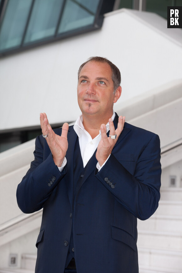 Messmer pose à l'occasion du MIPCOM à Cannes le 13 octobre 2014. 