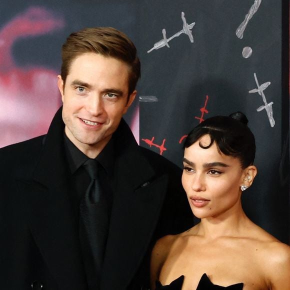 Robert Pattinson et Zoe Kravitz - Photocall de la première du film "The Batman" au Lincoln Center à New York le 1er mars 2022.
