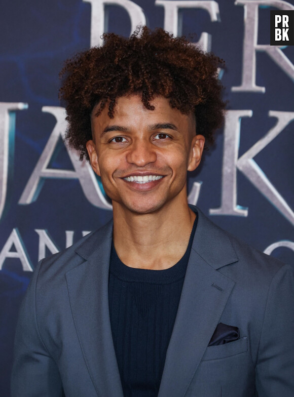 BGUK_2799966 - London, UNITED KINGDOM - Celebrities seen attending the UK Premiere of "Percy Jackson and the Olympians" at Odeon Luxe Leicester Square in London Pictured: Radzi Chinyanganya 