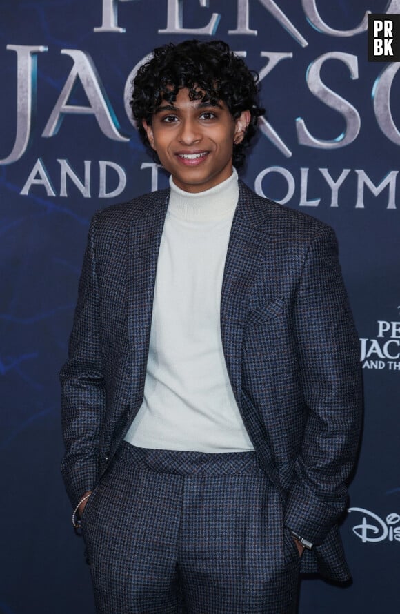 BGUK_2799966 - London, UNITED KINGDOM - Celebrities seen attending the UK Premiere of "Percy Jackson and the Olympians" at Odeon Luxe Leicester Square in London Pictured: Aryan Simhadri 