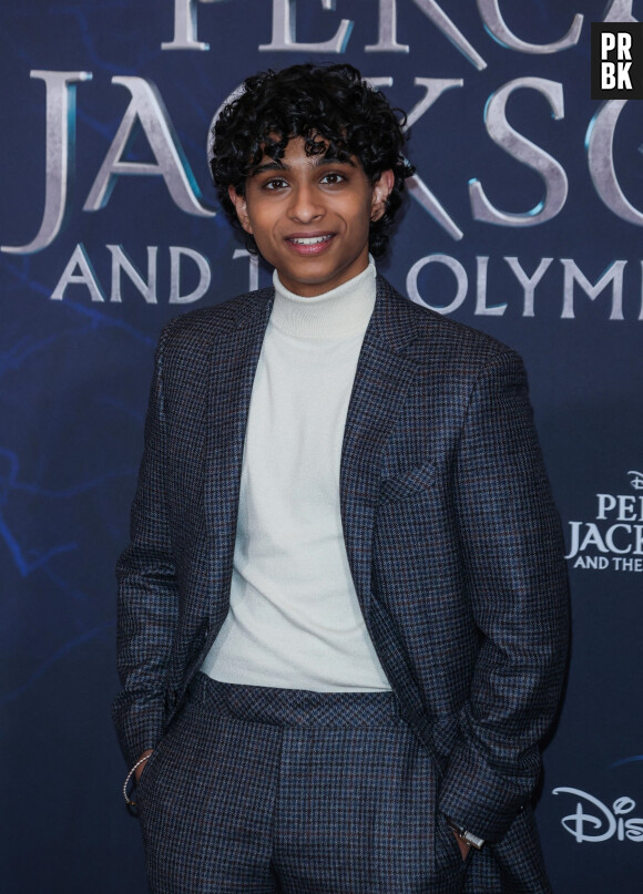 BGUK_2799966 - London, UNITED KINGDOM - Celebrities seen attending the UK Premiere of "Percy Jackson and the Olympians" at Odeon Luxe Leicester Square in London Pictured: Aryan Simhadri 