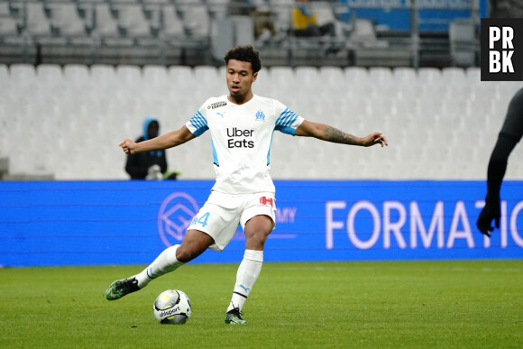 Boubacar Kamara (Olympique de Marseille) - Match de Ligue 1 Uber Eats "Marseille - Lille (1-1)" au stade Vélodrome, le 16 janvier 2022.