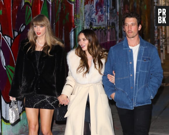 Taylor Swift, Miles Teller et Keleigh Sperry à New York.