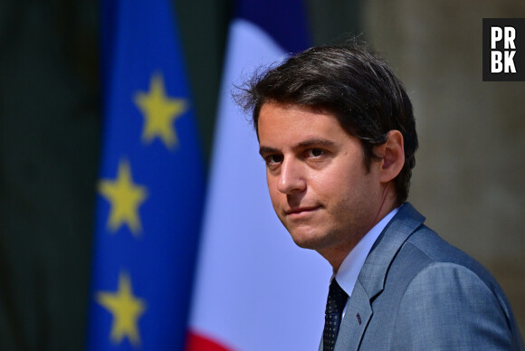 Le nouveau ministre français de l'éducation, Gabriel Attal - Arrivées au conseil des ministres au palais présidentiel de l'Elysée à Paris, France, le 21 juillet 2023.
