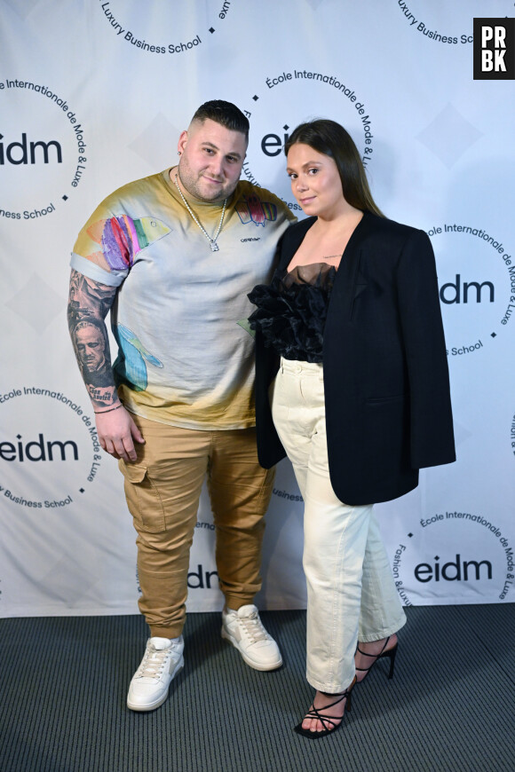 Exclusif - Nico et Daniella Capone - Défilé de l'école de mode EIDM à la Philharmonie de Paris le 2 avril 2023. © Rachid Bellak/Bestimage
