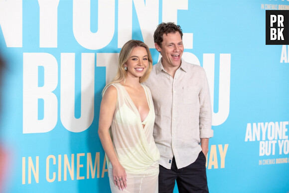 Moore Park, AUSTRALIA - Guests and cast attend "Anyone But You" Special Australian Screening held at Hoyts Entertainment Quarter. Pictured: Will Gluck & Sydney Sweeney 