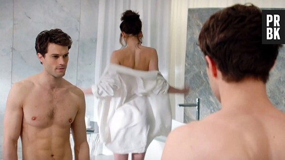 Jamie Dornan et Dakota Johnson dans Fifty Shades of Grey