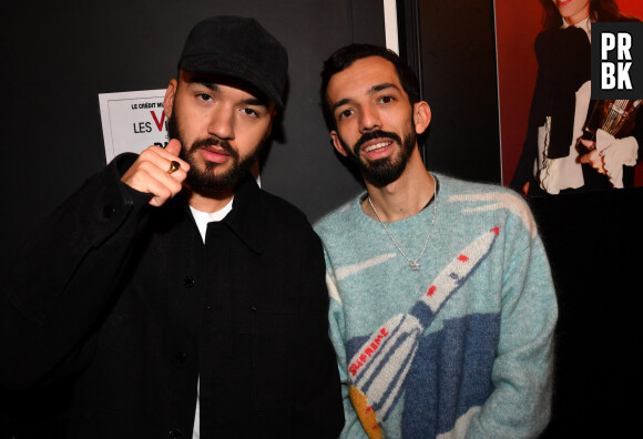 Exclusif - Bigflo et Oli en backstage de la 38ème cérémonie des Victoires de la musique à la Seine musicale de Boulogne-Billancourt, France, le 10 février 2023. © Moreau-Veren/Bestimage